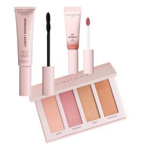 Wander Beauty Bundle: Lip Retreat Oil, Thickening Mascara, Blush Bronzer Palette